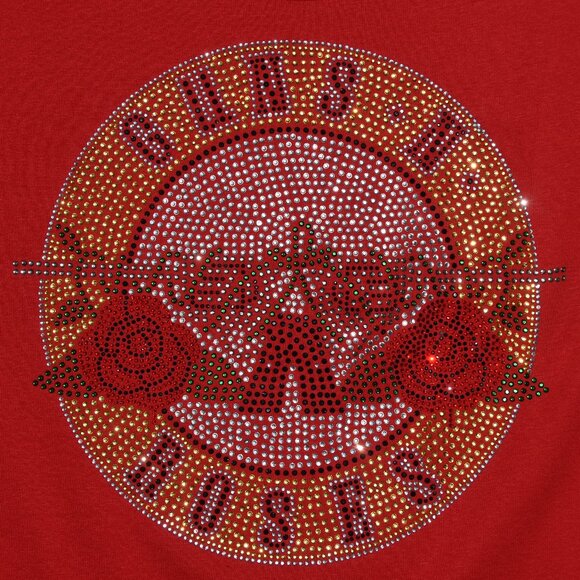 Guns N Roses   red rhinestone  bling sleeveless tank top  XS,S,M,L,XL,XXL,… - Picture 2 of 8